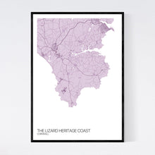 Load image into Gallery viewer, The Lizard Heritage Coast Region Map Print