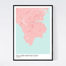 Load image into Gallery viewer, The Lizard Heritage Coast Region Map Print