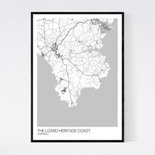Load image into Gallery viewer, The Lizard Heritage Coast Region Map Print
