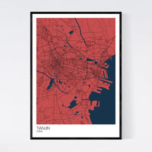 Load image into Gallery viewer, Tianjin City Map Print