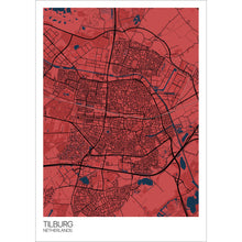 Load image into Gallery viewer, Map of Tilburg, Netherlands