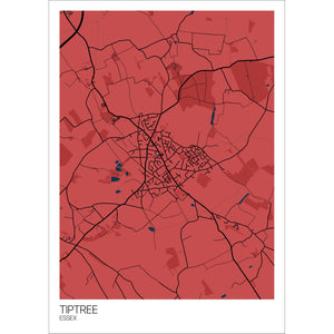 Map of Tiptree, Essex