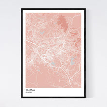 Load image into Gallery viewer, Tirana City Map Print