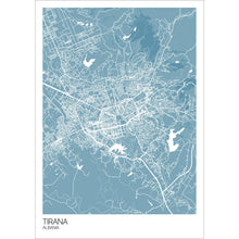 Load image into Gallery viewer, Map of Tirana, Albania