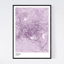 Load image into Gallery viewer, Tirana City Map Print