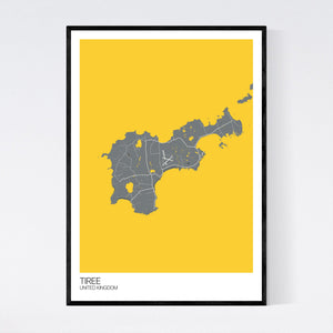 Tiree Island Map Print