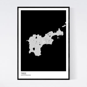 Tiree Island Map Print