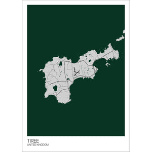 Map of Tiree, United Kingdom