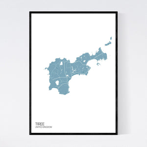 Tiree Island Map Print