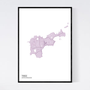 Tiree Island Map Print