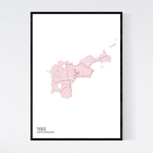 Tiree Island Map Print