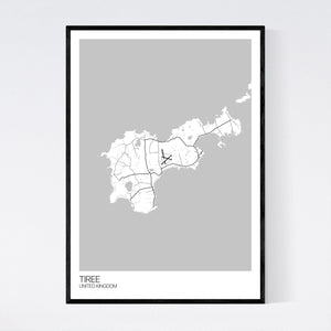 Tiree Island Map Print