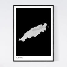 Load image into Gallery viewer, Tobago Island Map Print