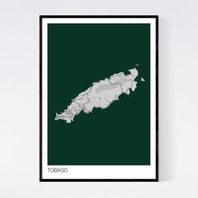 Load image into Gallery viewer, Tobago Island Map Print