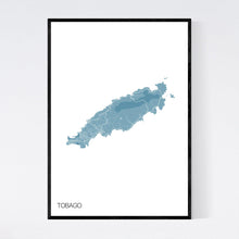 Load image into Gallery viewer, Tobago Island Map Print