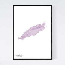 Load image into Gallery viewer, Tobago Island Map Print