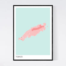 Load image into Gallery viewer, Tobago Island Map Print
