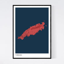Load image into Gallery viewer, Tobago Island Map Print