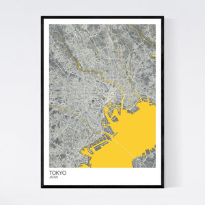 Tokyo City Map Print