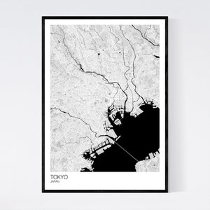 Tokyo City Map Print