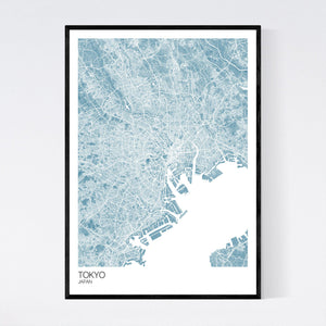 Tokyo City Map Print