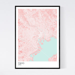 Tokyo City Map Print