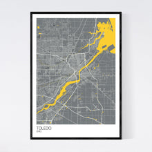 Load image into Gallery viewer, Map of Toledo, Ohio