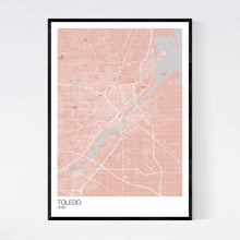 Load image into Gallery viewer, Toledo City Map Print