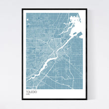 Load image into Gallery viewer, Toledo City Map Print