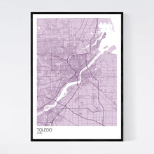 Load image into Gallery viewer, Toledo City Map Print