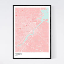 Load image into Gallery viewer, Toledo City Map Print