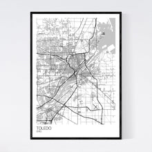 Load image into Gallery viewer, Toledo City Map Print