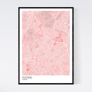 Tooting Neighbourhood Map Print