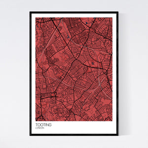 Tooting Neighbourhood Map Print