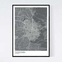 Load image into Gallery viewer, Toowoomba City Map Print