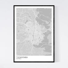 Load image into Gallery viewer, Toowoomba City Map Print