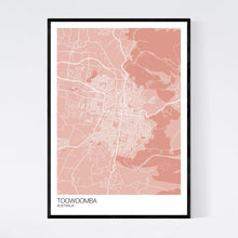 Load image into Gallery viewer, Toowoomba City Map Print