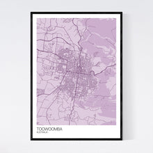 Load image into Gallery viewer, Toowoomba City Map Print