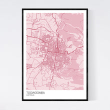 Load image into Gallery viewer, Toowoomba City Map Print