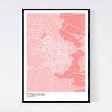 Load image into Gallery viewer, Toowoomba City Map Print