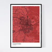 Load image into Gallery viewer, Map of Toowoomba, Australia