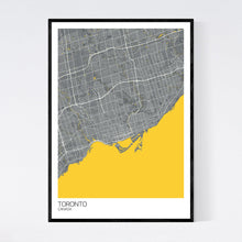 Load image into Gallery viewer, Toronto City Map Print