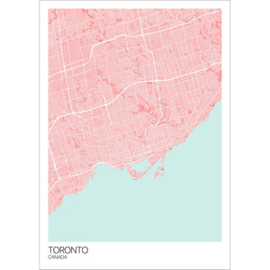 Map of Toronto, Canada