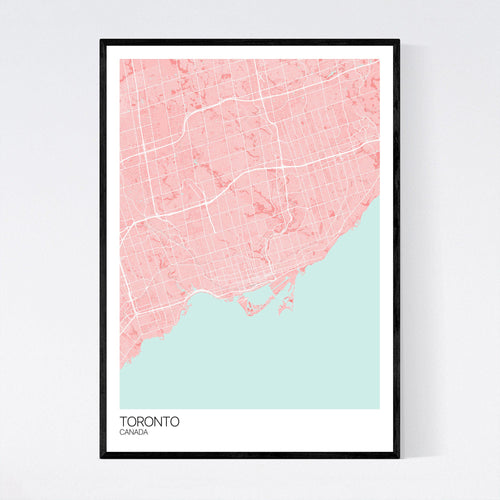 Map of Toronto, Canada