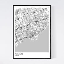 Load image into Gallery viewer, Toronto City Map Print