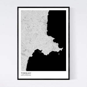 Map of Torquay, United Kingdom