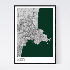 Torquay City Map Print