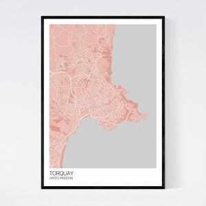 Torquay City Map Print