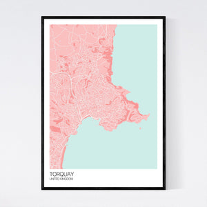 Torquay City Map Print