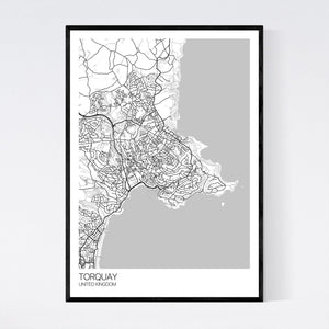 Torquay City Map Print